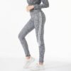 A2068 Sports Yoga Stripe Leggings Mixed Sizes 12PCS/SET