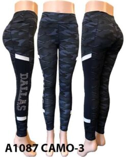 Dallas Sports Yoga Leggings Bikers Mixed Sizes 12PCS/PACK