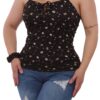 Womens Plus Size Lace-Up Tank Tops