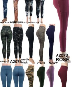 A2073 Sports Yoga Leggings Mixed Sizes 12PCS/PACK