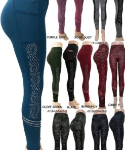 A1114 Sports Yoga Rhinestone Legging 12PCS/PACK