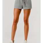 Wholesale Womens Drawstring Waffle Textured Shorts W/Pockets