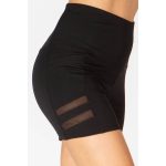 Wholesale Plus Size High Waist Biker Shorts With Side Mesh Pockets - Image 5