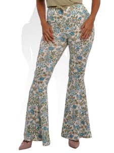 Wholesale Womens High Waist Soft Brushed Wide Flare Pants - Image 2