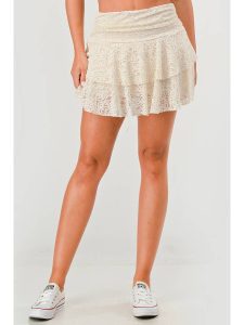 Wholesale Womens Lace Mesh Ruffled Mini Skirts - Image 3