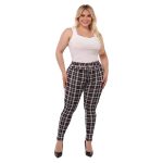 Wholesale Womens Plus Size Treggings Skinny Pants With Self Belt
