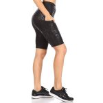 Wholesale Womens High Waist Biker Shorts With Side Pockets - Image 2
