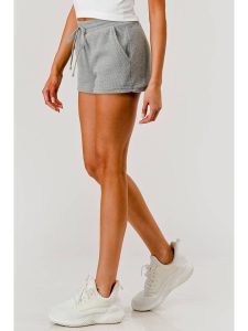 Wholesale Womens Drawstring Waffle Textured Shorts W/Pockets - Image 4