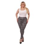 Wholesale Womens Plus Size Treggings Skinny Pants With Self Belt - Image 4