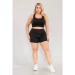 Wholesale Plus Size Athletic Tummy Control Biker shorts With Pockets - Image 2