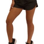 Wholesale Womens Smocked Waistband Windbreaker Athletic Shorts