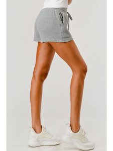 Wholesale Womens Drawstring Waffle Textured Shorts W/Pockets - Image 5