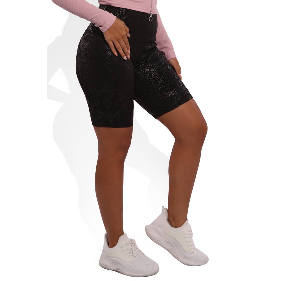 aa1601eca38bf69e71bad85f067c92aec9e7f53d4e460ea5b5016917ac9ea182 Wholesale Womens High Waist Biker Shorts With Side Pockets - Image 1