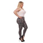 Wholesale Womens Plus Size Treggings Skinny Pants With Self Belt - Image 5