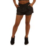Wholesale Womens Smocked Waistband Windbreaker Athletic Shorts - Image 3