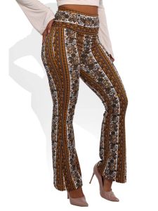 Wholesale Womens High Waist Soft Brushed Flare Pants