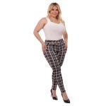 Wholesale Womens Plus Size Treggings Skinny Pants With Self Belt - Image 3