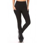 Wholesale Womens High Waist Honeycomb Textured Sports Leggings - Image 4