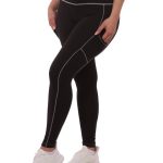 Wholesale  High Waist Fleece Leggings - Tummy Control-Black