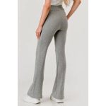 Wholesale Womens Waffle Textured Fleece Lined Flare Pants - Image 12