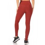 Wholesale Womens High Waist Honeycomb Textured Sports Leggings - Image 7