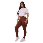 Wholesale  High Waist Fleece Leggings - Tummy Control - Image 8