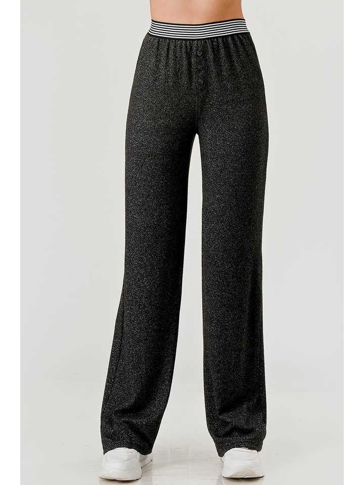 4c9112385404de2610ac23250216cae7ab23dcd20047ab172a15aea576e66238 Wholesale Womens Loose Fit Boyfriend Pajama Pants-Heather Charcoal - Image 1