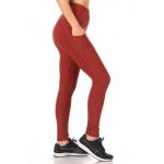 Wholesale Womens High Waist Honeycomb Textured Sports Leggings - Image 6