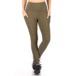 Wholesale Womens High Waist Honeycomb Textured Sports Leggings - Image 9