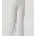 Wholesale Womens Loose Fit Boyfriend Pajama Pants-Light Heather Grey