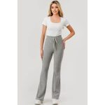 Wholesale Womens Waffle Textured Fleece Lined Flare Pants - Image 8